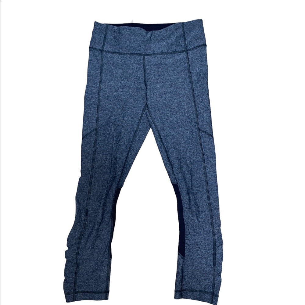 Lululemon Speed Up Tight Leggings Heathered Black Solid Grey Size